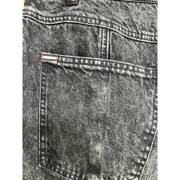 Alice + Olivia Jenny Faux Leather-Trimmed Mid-Rise Tapered Jeans Black‎ Size 32 - Picture 8 of 12